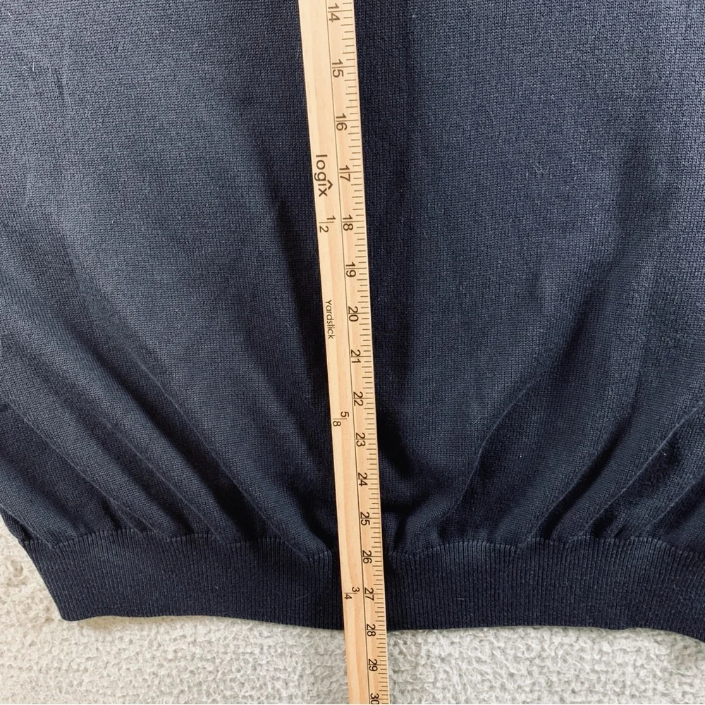 Tommy Hilfiger Golf Sweater Men's Long Sleeve‎ V Neck Pullover Cotton Navy XXL